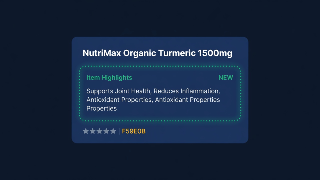 Item Highlights field placement showing the new 125-character text area below the product title in Amazon search results